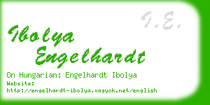 ibolya engelhardt business card